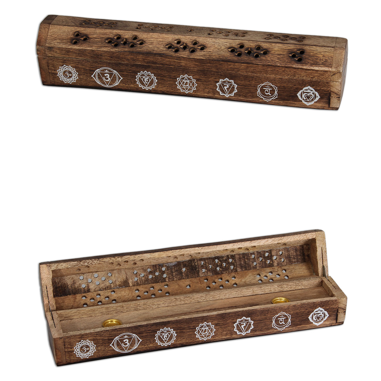 Räucherstbchenhalter aus Mangoholz Version 2